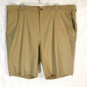 Dunning Golf Shorts Mens Solid Tan Khaki Size 42